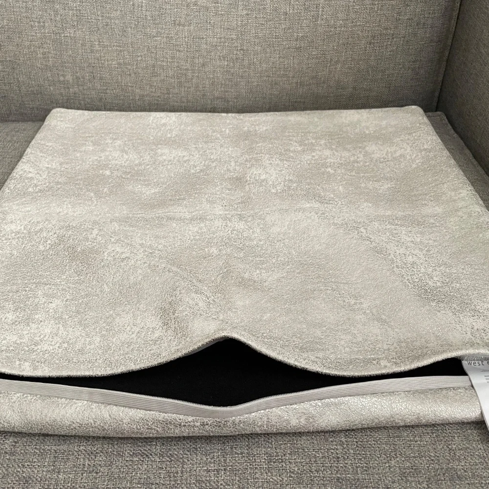 West Elm Metallic Texture Pillow Cover 20x20 (PREOWNED)